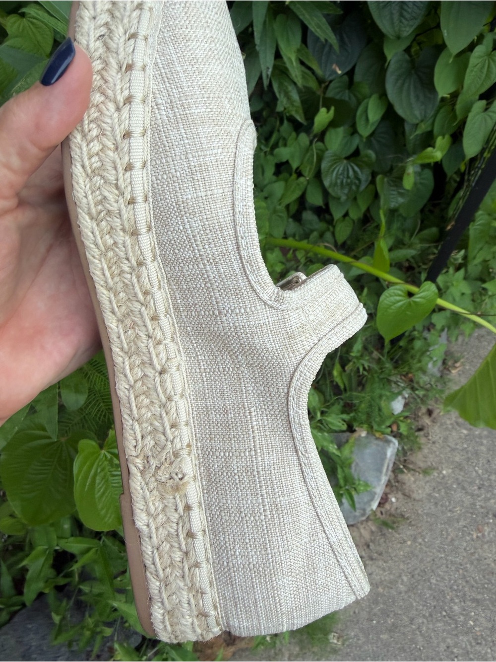 Morgan Taylor Linen-Textured Mary Jane Flats in Natural - Picture 12 of 12